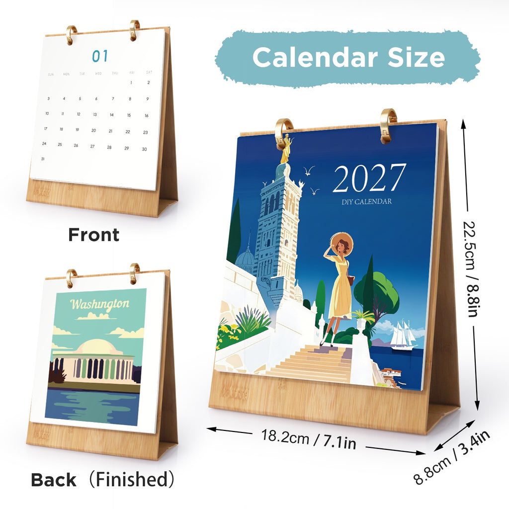 European Travel Paint by Numbers Calendar