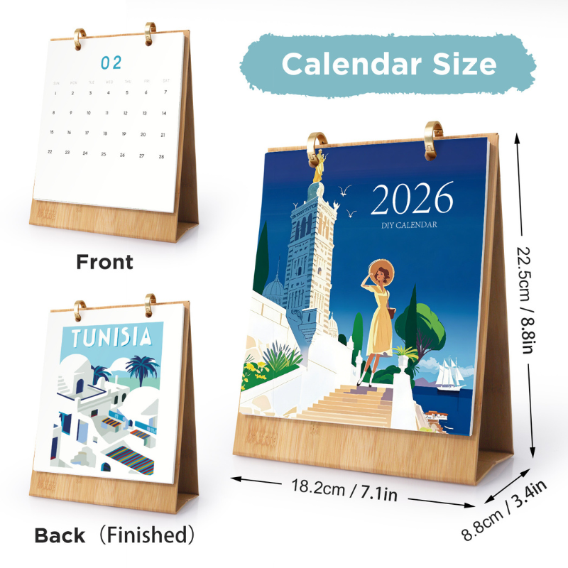 European Travel Paint by Numbers Calendar