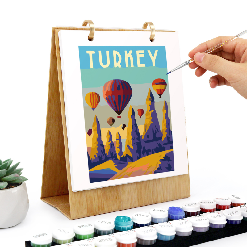 European Travel Paint by Numbers Calendar
