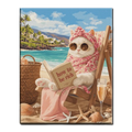 Fancy Beach Cat Paint by Numbers