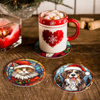 Festive Animals Paint by Numbers Coasters