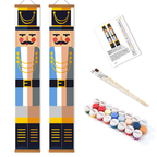 Festive Nutcracker Duo Hanging Scroll Paint by Numbers Kit