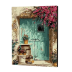Flowery Front Door Paint by Numbers