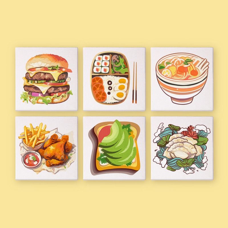 Foodie Favorites Mini Paint by Numbers