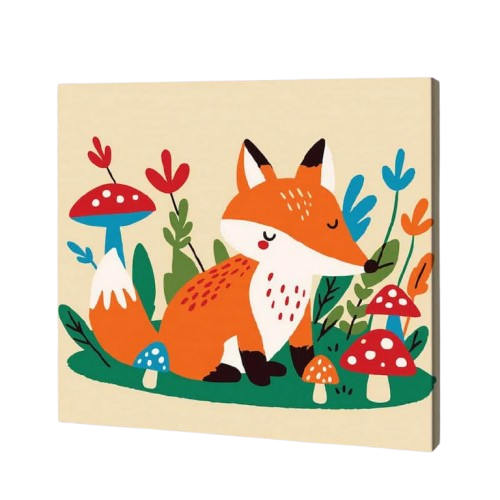 Forest Fox Kids Paint By Numbers