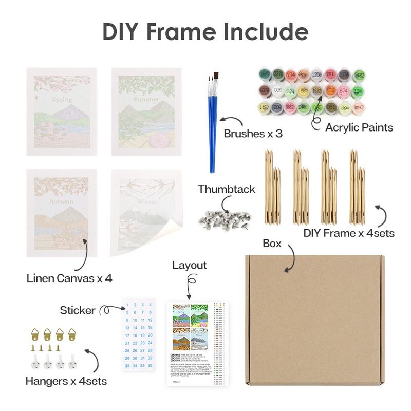Four Seasons Mini Paint by Numbers