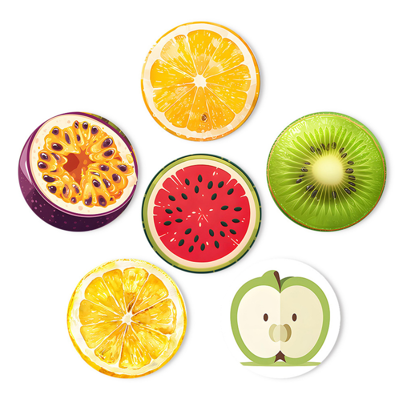 Fresh & Fruity 6-Piece Paint by Numbers Placemat