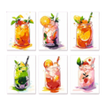 Fresh Sips - 6 Mini Paintings