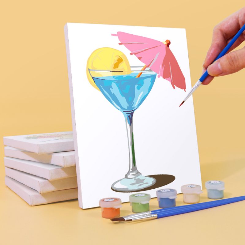 Fruity Cocktails Mini Paint by Numbers