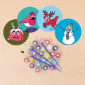 Funny Christmas Characters Paint by Numbers Coasters