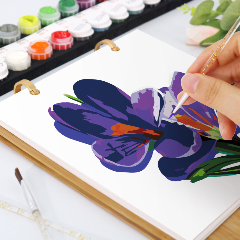 Garden Blooms Paint by Numbers Calendar