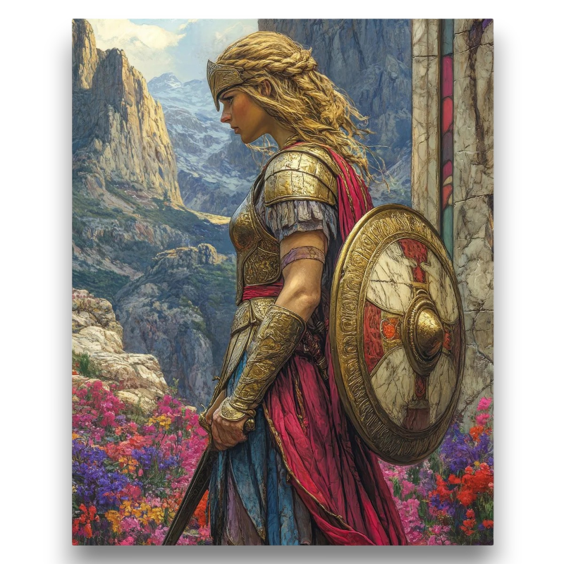 Goddess of War Paint by Numbers