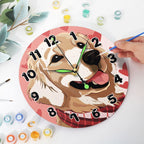 Golden Retriever Paint by Numbers Clock Kit