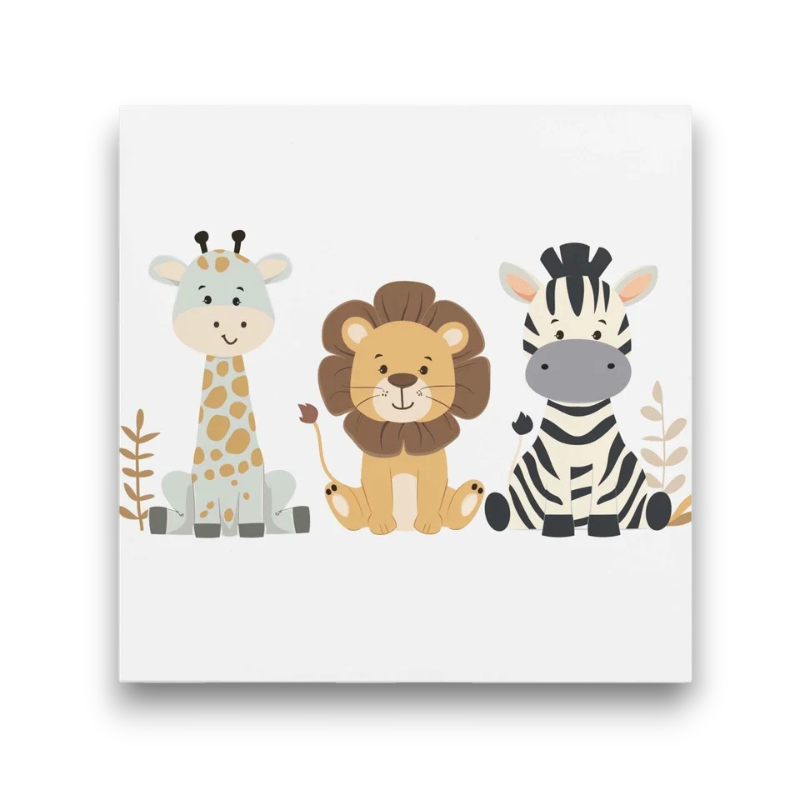 Happy Safari Trio, Kids Paint by Numbers
