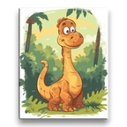 Happy Jungle Dinosaur Kids Paint by Numbers