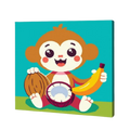 Happy Monkey, Kids Paint By Numbers