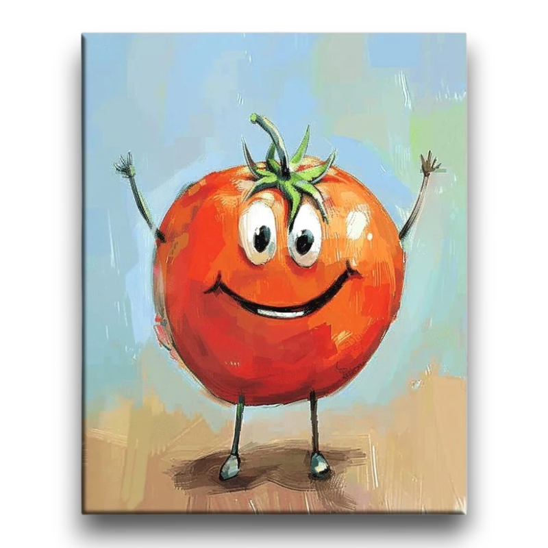 Happy Tomato Kids Paint by Numbers
