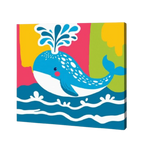 Happy Whale, Kids Paint By Numbers