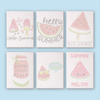 Hello Summer - 6 Mini Paintings