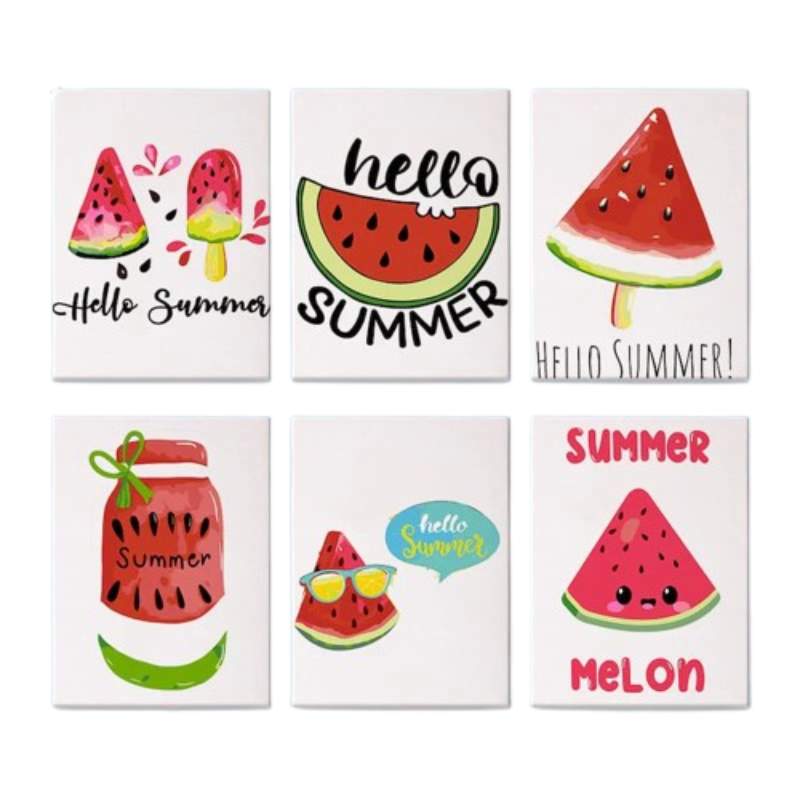 Hello Summer - 6 Mini Paintings