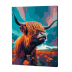 Highland Bull Paint by Numbers