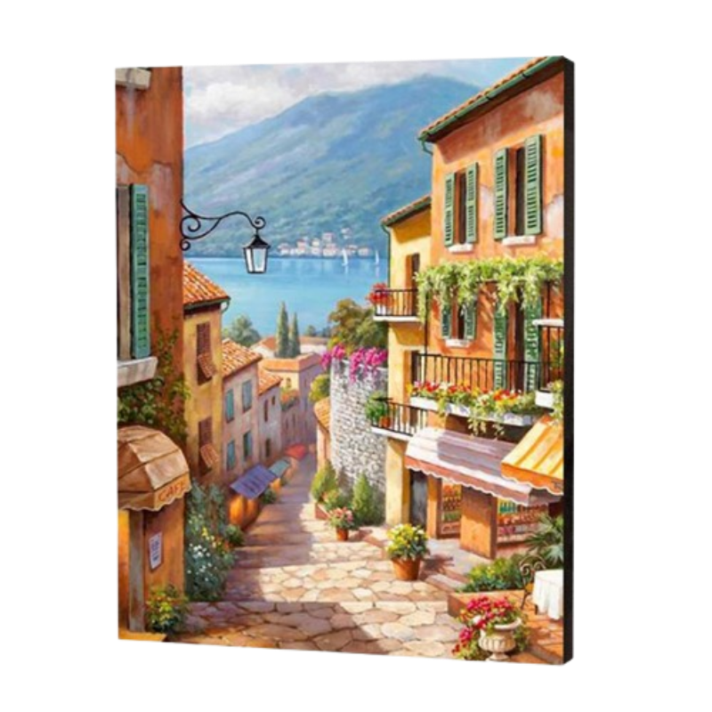 Italian Street Paint by Numbers
