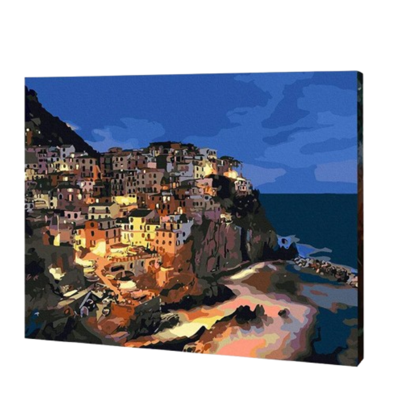 Italy Beach Scenery Paint by Numbers