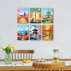 Japanese Landmarks Mini Painting Set