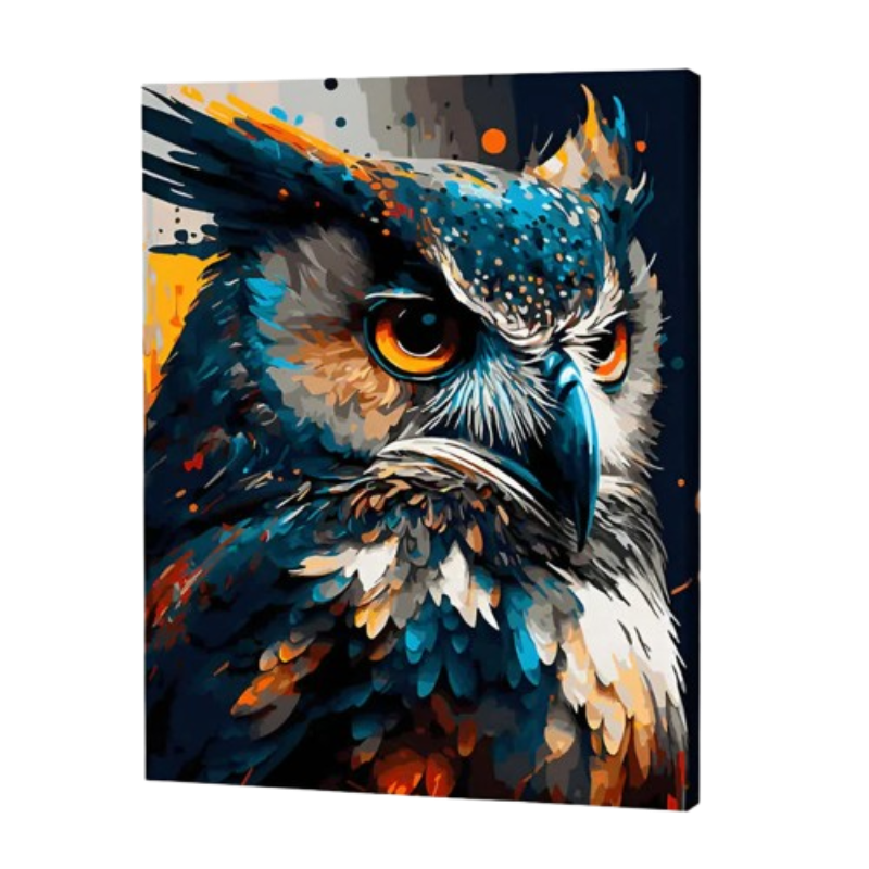 Majestic Owl Paint by Numbers Painting Kit