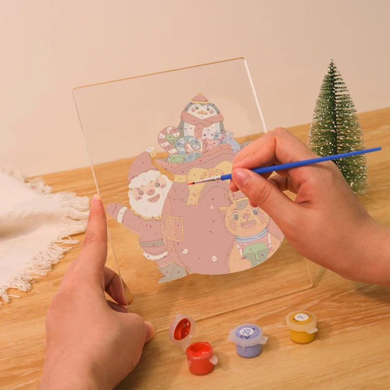 Merry Christmas Gift Crew LED Paint by Numbers
