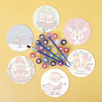 Merry Christmas Paint by Numbers Coasters
