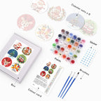 Merry Christmas Paint by Numbers Coasters