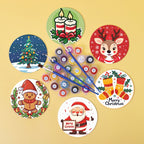 Merry Christmas Paint by Numbers Coasters