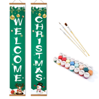 Merry Christmas Welcome Hanging Scroll Paint by Numbers Kit