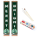 Merry & Bright Hanging Scroll Paint by Numbers Kit