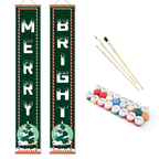 Merry & Bright Hanging Scroll Paint by Numbers Kit