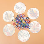 Modern Botanical Paint by Numbers Coasters