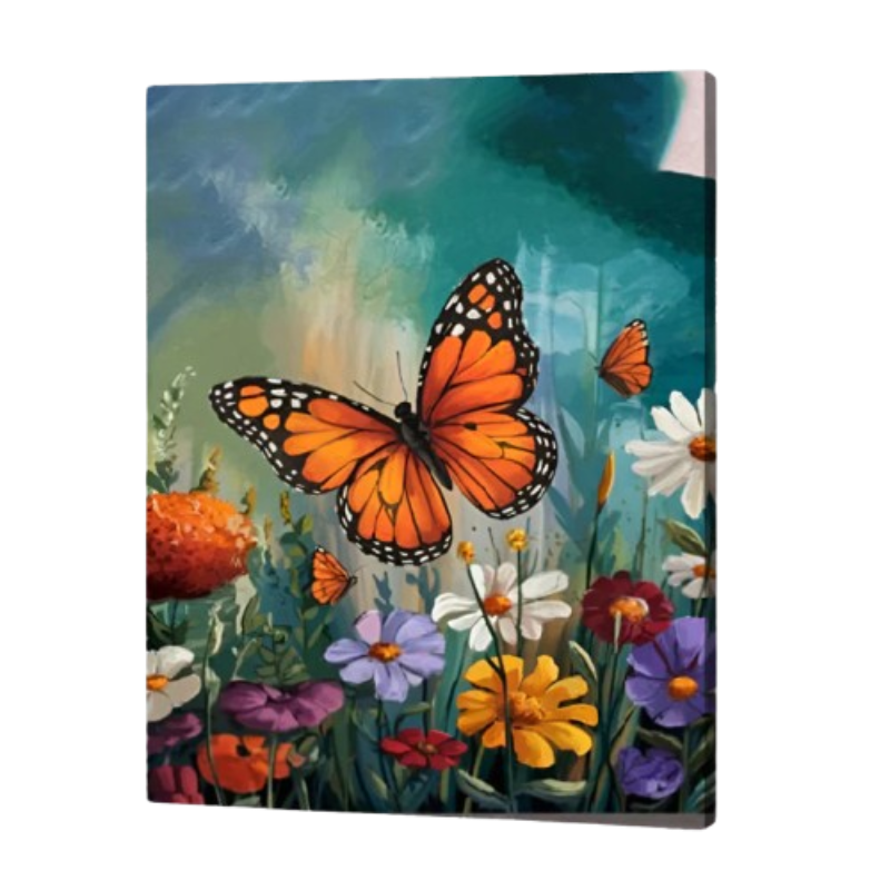 Monarch Meadow Paint by Numbers