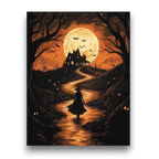 Moonlit Witch's Path Paint by Numbers