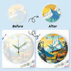 Mountain Landscape Paint by Numbers Clock Kit