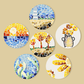 Nature & Sea Mosaic 6-Piece Paint by Numbers Placemat