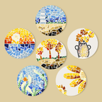 Nature & Sea Mosaic 6-Piece Paint by Numbers Placemat