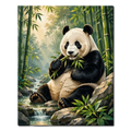 Panda by the Stream Paint by Numbers