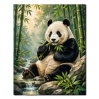 Panda by the Stream Paint by Numbers
