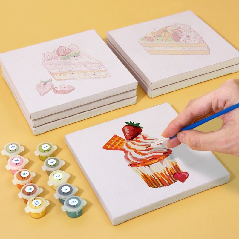 Pink Dessert Delights Mini Paint by Numbers