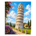 Pisa Tower Paint by Numbers