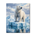 Polar Bear on Ice Paint by Numbers