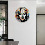 Pop Art Portrait Paint by Numbers Clock Kit