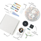 Pop Art Portrait Paint by Numbers Clock Kit