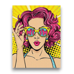 Pop art Girl Paint by Numbers